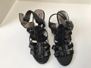 Women’s Black High Heel Shoes by Mossimo. Size 9. Black Straps. - Picture 1 of 9