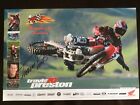 Rare Affiche Personnellement Signée Travis Preston Honda HondaMotocross Supercross 