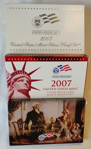 Juego de prueba de plata 2007 como nuevo de Estados Unidos y juego de prueba presidencial de $1 (A9) - Imagen 1 de 13