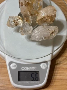 #1636 Natural Quartz Crystal chips/pieces from Fonda, NY (aka Herkimer Diamond) - Picture 1 of 6