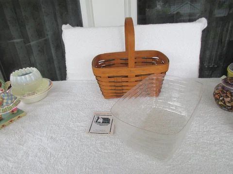 1993 Longaberger Handwoven~[ 11.5"  BASKET ]~With Liner ~~QUALITY ITEM!! Cover