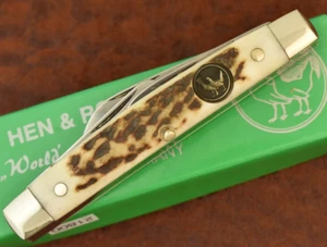 HEN & ROOSTER BERTRAM CUTLERY SOLINGEN GERMANY STAG CONGRESS KNIFE NICE (21800) - Picture 1 of 6