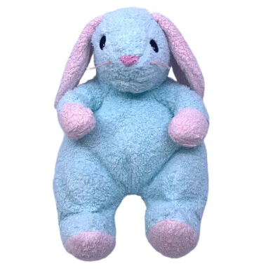 1999 Retired TY Baby Huggybunny  13” Plush Blue Pink Rattle Rabbit Tylon - Image 1 of 4