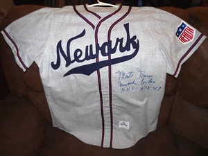Monte Irvin Autographed Official Newark Eagles STAT Jersey Negro Leagues JSA - Picture 1 of 7