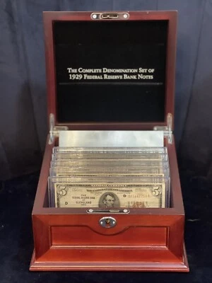 Complete denomination Set of 1929 Federal Reserve Bank Notes New York - Image 1 of 3