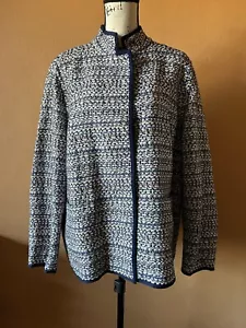 Giacca a scatto con bottoni Lafayette 148 Regatta nuova con etichette misto cotone taglia XXL 2XL - Foto 1 di 5