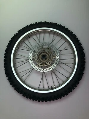 2005 Yamaha YZ250F YZ 250F OEM Front Wheel Tire Rim Hub 80/100-21 51M Fit 03-08 - Image 1 of 4