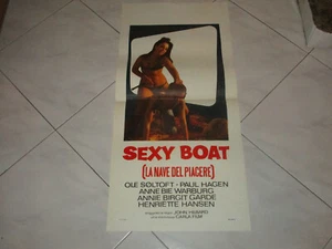 LOCANDINA -SEXY BOAT-LA NAVE DEL PIACERE-OLE SOLTOFT-PAUL HAGEN-BIRGIT-1978 - Foto 1 di 1