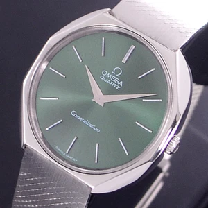 1977'S VINTAGE OMEGA CONSTELLATION QUARTZ EMERALD DIAL DRESS MEN'S WATCH - Picture 1 of 11
