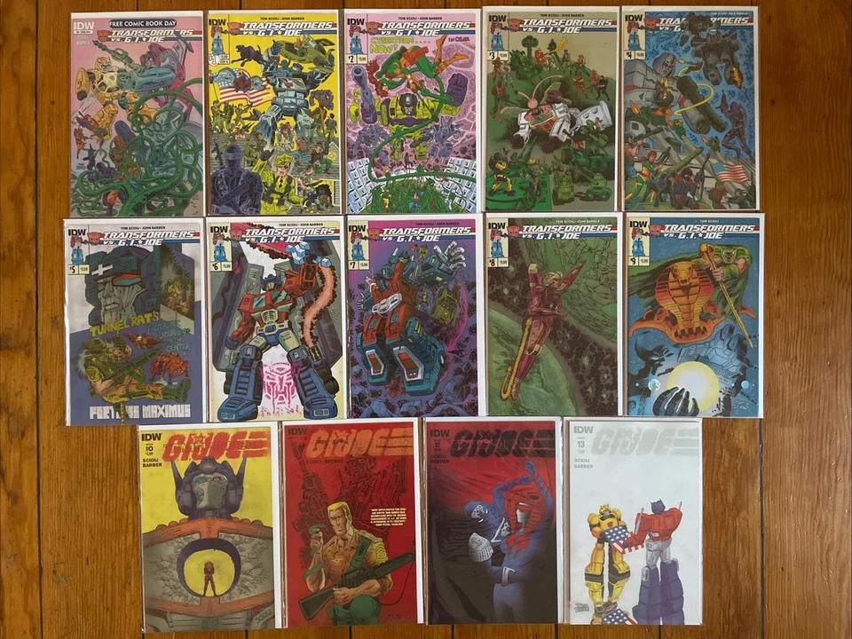 Transformers vs G. I. Joe #0 1 2 3 4 5 6 7 8 9 10 11 12 13 Tom Scioli 2014 Muito bom estado/quase perfeito - Imagem 1 de 1