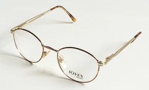 Ioves Eyewear 9532 49/19 c.10787 Eyeglasses Gold Havana Spring Arms Frames Italy - Picture 1 of 6