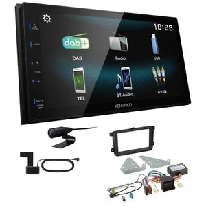 Kenwood 2-DIN Digital Autoradio DAB+ Bluetooth für Volkswagen VW Golf V Canbus - Bild 1 von 5