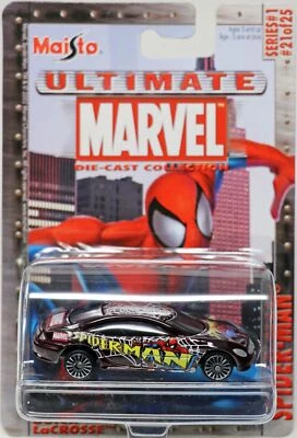 Maisto Ultimate Marvel Spider Man Buick LaCrosse - 0015-1 NRFP 2002 Burgundy - Image 1 of 4