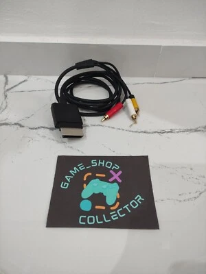 CAVO AV COMPOSITO RCA Xbox 360 Slim ORIGINALE MICROSOFT PARI AL NUOVO - Immagine 1 di 4