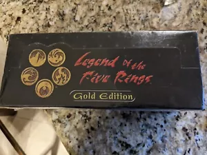 LEGEND OF THE FIVE RINGS GOLD EDITION STARTER DECK B0X - FACTORY SEALED UNOPENED - Picture 1 of 6