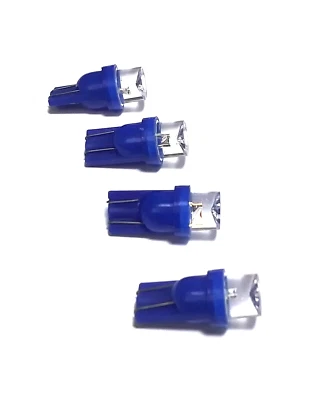 4 BBT Super Bright 12 voltios Azul LED T10 Cuña Cóncava Bombillas Foto 1 de 4