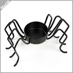 IKEA KUSTFYR Tealight Holder, Spider / Black, 3", Halloween Spooky Decor, NEW - Picture 1 of 2
