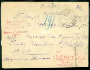 EDW1949VERKAUF: RUSSLAND 1918 Konsularische Abdeckung von Konstantinopel nach Russland per Schiff. - Bild 1 von 2