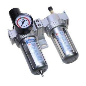 G1/2'' Air Compressor Oil Water Filter Gauge Trap Oil Water Separator Regulator