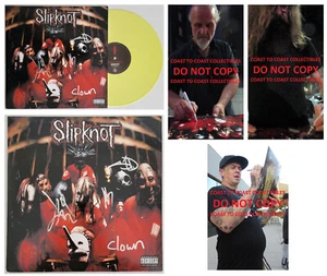 Slipknot metal band signed album vinyl Record Clown,Wilson,Root,Thomson Proof - Picture 1 of 4