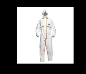 DUPONT Hooded Coveralls, White, S, Elastic, PK25,TJ198TWHSM0025PI - Picture 1 of 4