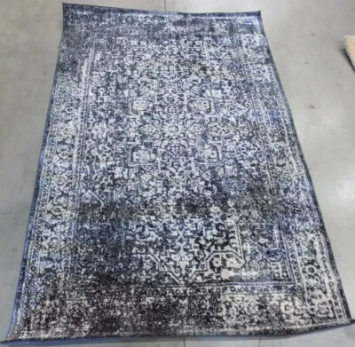 Alfombra manchada NEGRO/GRIS 4' X 6' precio reducido 1172588404 EVK256R-4 Foto 1 de 4