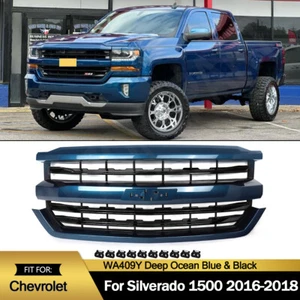Z71 Style Front Bumper Grille Grill For Chevrolet Silverado 1500 2016 2017 2018 - Picture 1 of 33