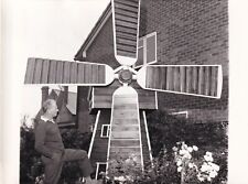 Original Press Photo Jack Bolhuis & Dutch Garden Windmill Wall Heath 12.11.1968