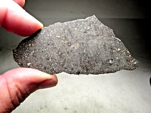 GREAT DEAL! SENSATIONAL SLICE! NAGJIR 001 CV3 CARBONACEOUS METEORITE! 13 GMS - Picture 1 of 9