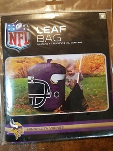 NEU NFL Minnesota Vikings Stuff-A-Helmet Rasen & Blatt Tasche, GESCHENKTÜTE 57 Gallonen - Bild 1 von 2