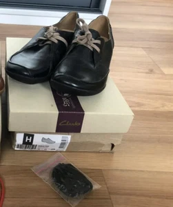 BNIB - Clarks Felicia Vale Black - Leather Shoes - UK 5 D - EU 38 - Picture 1 of 10