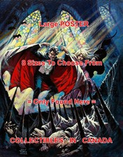 EERIE 1973 #47 Vampire DRACULA = POSTER Comic Book Artwork 8 SIZES 17" - 3 FEET