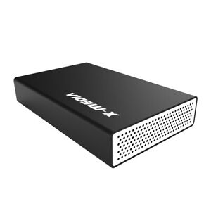 X-MEDIA 3.5-Inch USB 2.0 SATA Aluminum Hard Drive HDD External Enclosure Case