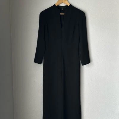 Комбинезон Ted Baker London с широкими штанинами и v-образным вырезом черный размер 1 передняя молния Ted Baker - Изображение 1 из 4