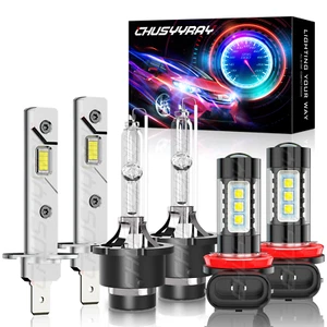 Para For Jaguar X-Type 2004-2008 LED / HID faros Hi/lo haz niebla bombillas Kit - Picture 1 of 12