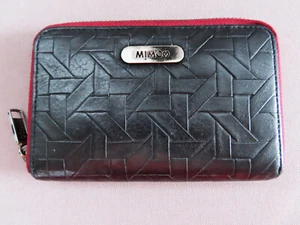 Mimco zip around wallet ladies braided design purse clutch card coin gc - Picture 1 of 6