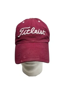 Gorra de béisbol Titleist Michigan State roja granate ajustable Grundgy - Imagen 1 de 7