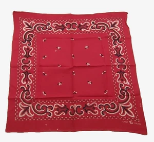 Vintage Pre 1941 Fast Color Red Elephant Bandana Classic Bee Center Pattern USA - Bild 1 von 9