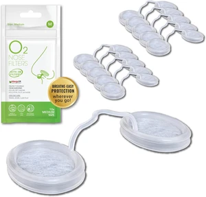 O2 Nose Filters with 3M Filtration - Allergy Nose Filter - Nasal Dilators for Sl - Picture 1 of 9