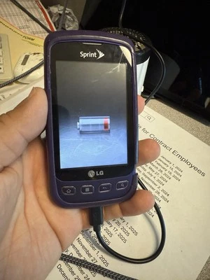 LG Optimus S (LS670) Sprint.  Desbloqueado Y Funciona Con Sonido Teléfono Tarjeta SD 2GB Foto 1 de 4