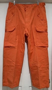 Bnwts Polo Ralph Lauren Big Cargo Mens Utility Cargo Pants Sz.36x32 Orange $248 - Picture 1 of 13