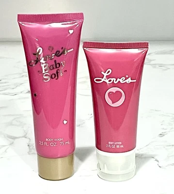 2X Dana Love's Baby Soft ~ Lavagem Corporal e Loção Corporal ~ Selado - Imagem 1 de 3