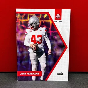 2025 Onit Ohio State Buckeyes John Ferlmann Purple /249 P-18 OSU NM - Bild 1 von 3