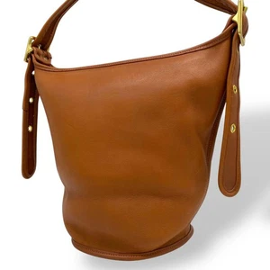 Saco/bolso de lona Coach Helen Berg's Legacy de colección de cuero marrón tostado 9953 - Imagen 1 de 11
