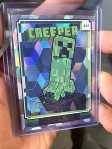 2024 Panini Minecraft Creeper CUBIC FOIL PARALLEL #14 Base Set - Picture 1 of 2