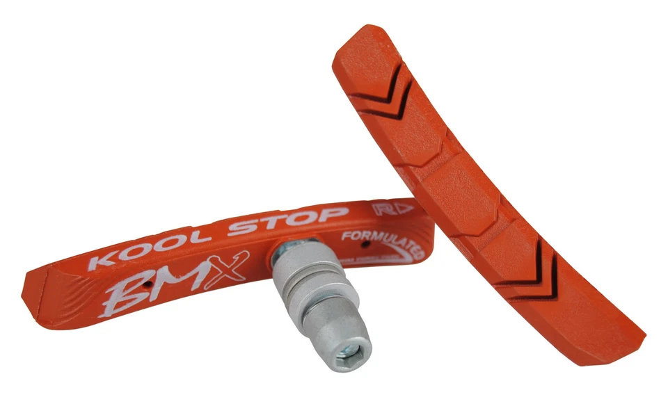 Pastilhas de freio KOOL STOP BMX bicicleta rosca V SALMON - Imagem 1 de 1