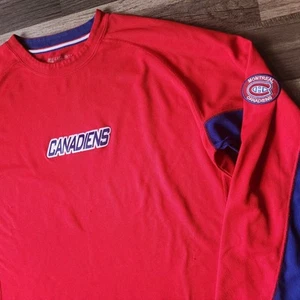 MONTREAL CANADIANS NHL EXCLUSIVE CLUB COLLECTION SHIRT MENS LARGE EMBROIDED LOGO - Picture 1 of 9