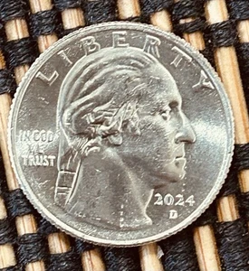 2024 D Zitkala SA Qtr Errors, Drooling George, Die Chips/Break, Tip Of Thumb Cut - Picture 1 of 8