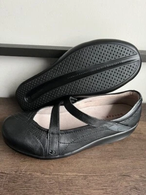 Women Aravon Mary Jane Black Leather Shoes sz 10 D wide - Image 1 of 4