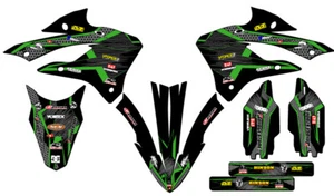 2022-2023 KX 85 PODIUM Black Senge Graphics Kit compatible con Kawasaki - Imagen 1 de 10